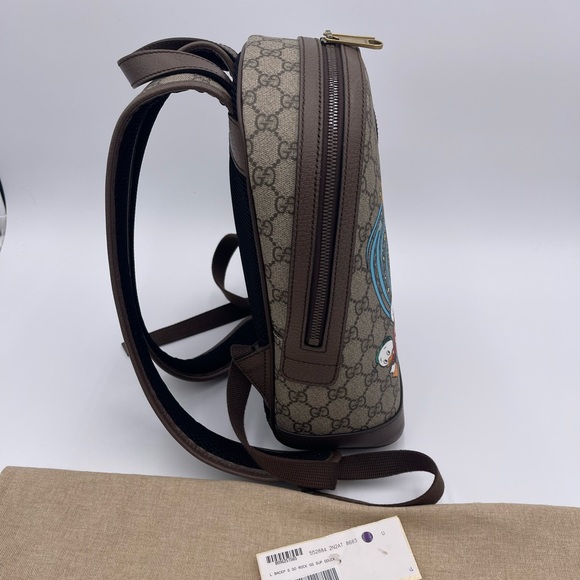 GG Supreme canvas with Donald Duck print Backpack - Picture 4 of 7